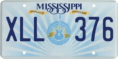 MS license plate XLL376