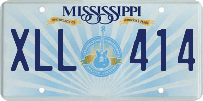 MS license plate XLL414