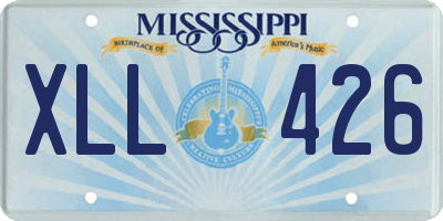 MS license plate XLL426