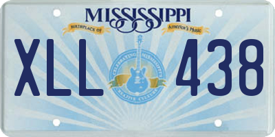 MS license plate XLL438