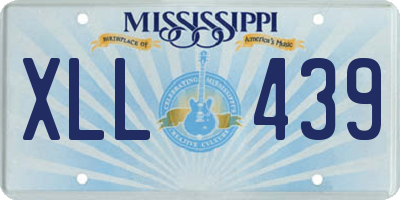 MS license plate XLL439