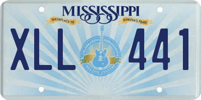 MS license plate XLL441