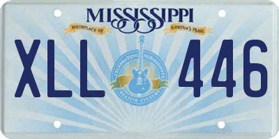 MS license plate XLL446