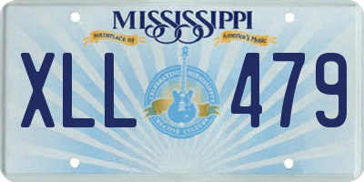 MS license plate XLL479