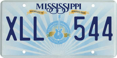 MS license plate XLL544