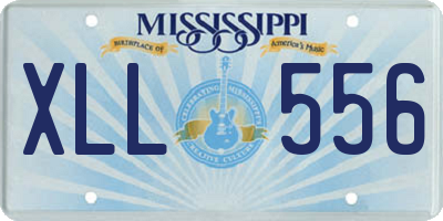 MS license plate XLL556