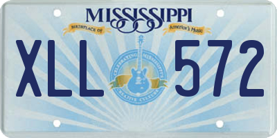 MS license plate XLL572