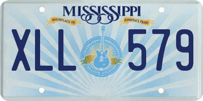 MS license plate XLL579