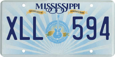 MS license plate XLL594