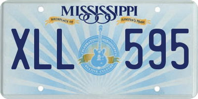 MS license plate XLL595