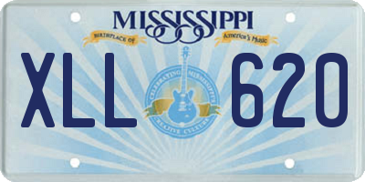MS license plate XLL620