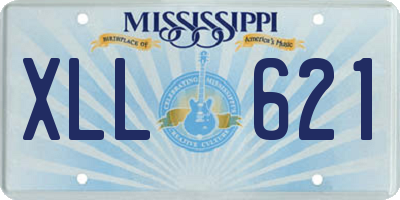 MS license plate XLL621