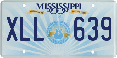 MS license plate XLL639