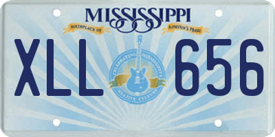 MS license plate XLL656