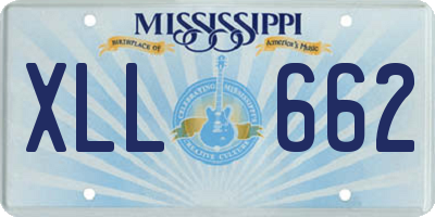 MS license plate XLL662