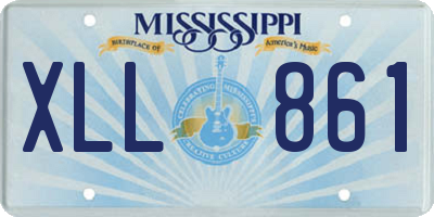 MS license plate XLL861