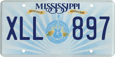 MS license plate XLL897