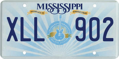 MS license plate XLL902