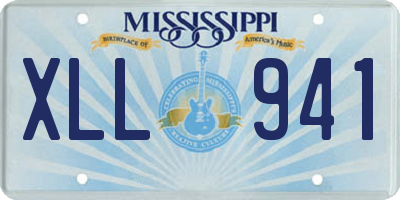 MS license plate XLL941