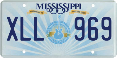 MS license plate XLL969