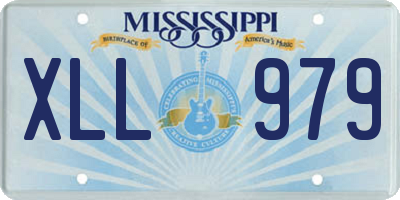 MS license plate XLL979