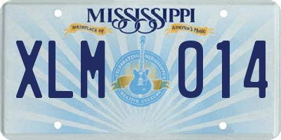 MS license plate XLM014