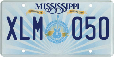 MS license plate XLM050