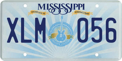 MS license plate XLM056