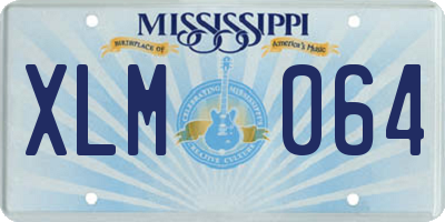 MS license plate XLM064
