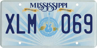 MS license plate XLM069
