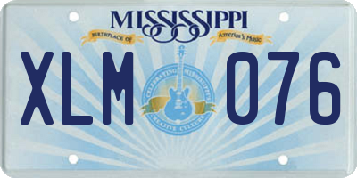 MS license plate XLM076