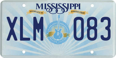 MS license plate XLM083