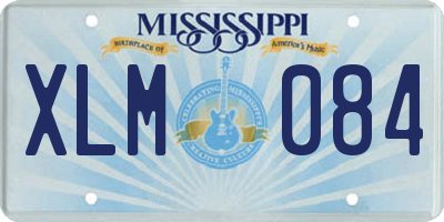 MS license plate XLM084