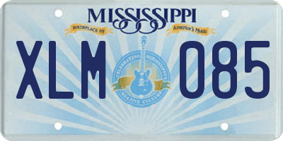 MS license plate XLM085