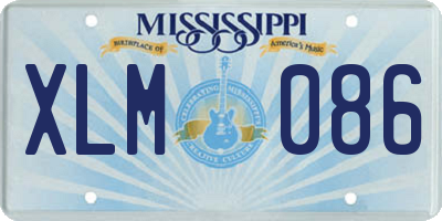 MS license plate XLM086