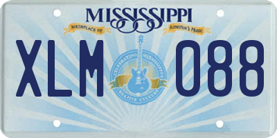 MS license plate XLM088
