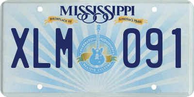 MS license plate XLM091