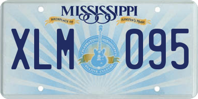 MS license plate XLM095