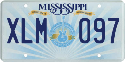 MS license plate XLM097