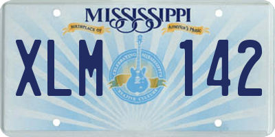 MS license plate XLM142
