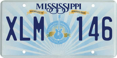 MS license plate XLM146