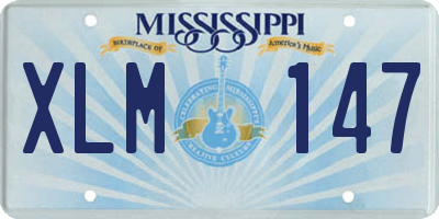 MS license plate XLM147