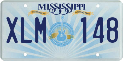 MS license plate XLM148