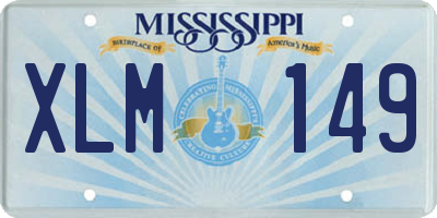 MS license plate XLM149