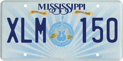 MS license plate XLM150