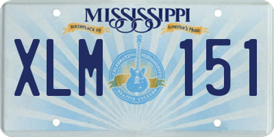 MS license plate XLM151