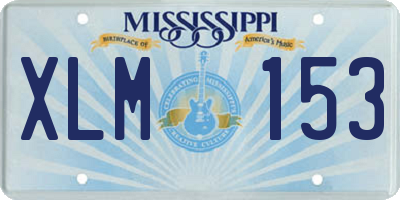 MS license plate XLM153