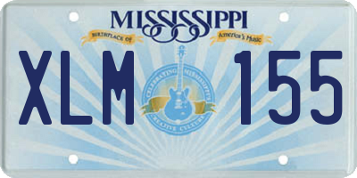 MS license plate XLM155