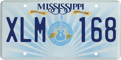 MS license plate XLM168