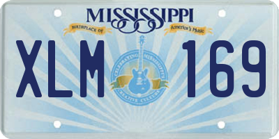 MS license plate XLM169